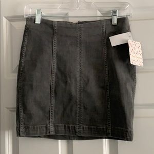 Free People Gray Mini Skirt NEW WITH TAGS